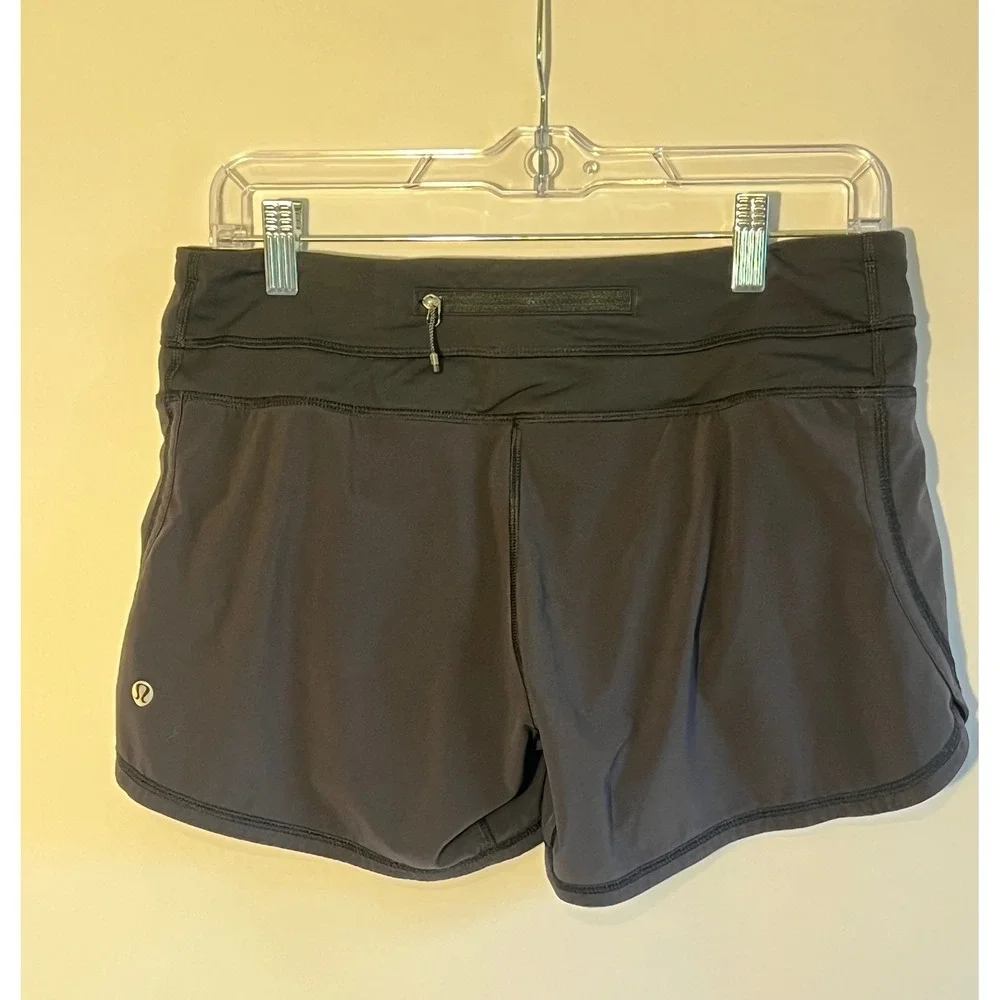 Lululemon Groovy Run Shorts Black Athletic Running Gym Shorts Size 6